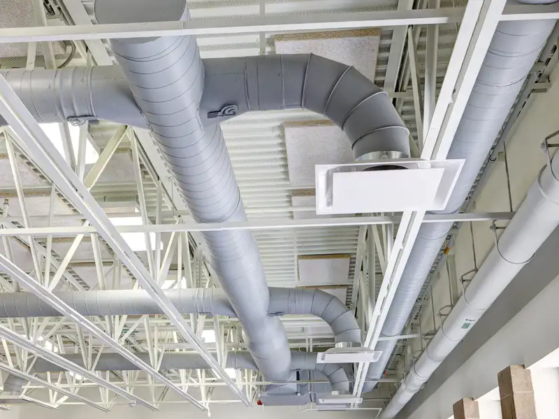 Heating and ventilation ducts.