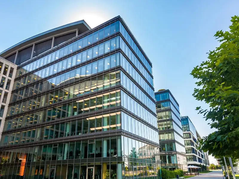 Exterior of an office building.